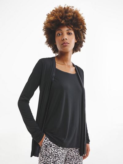 Calvin Klein Ruhák HU745639 | Calvin Klein Pyjama Női Felsők Fekete